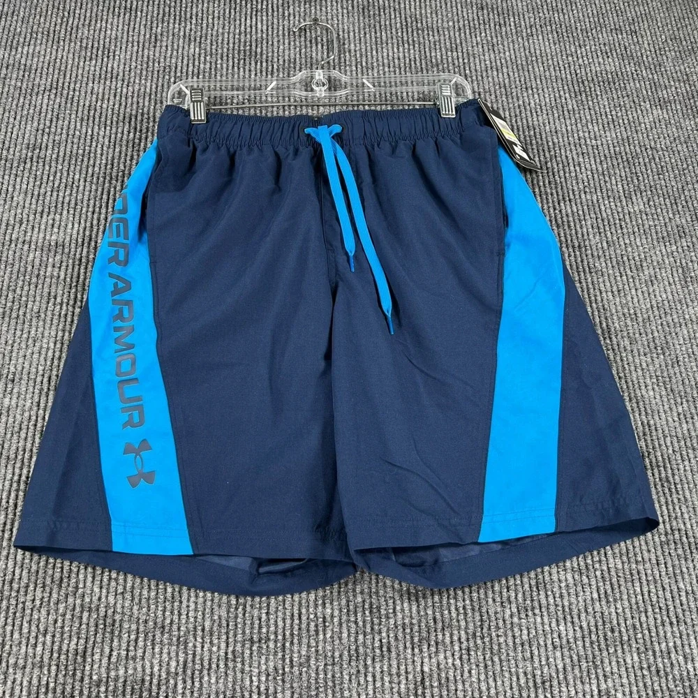 Under Armour Shorts Mens Medium Blue Lined Casual Active Workout New